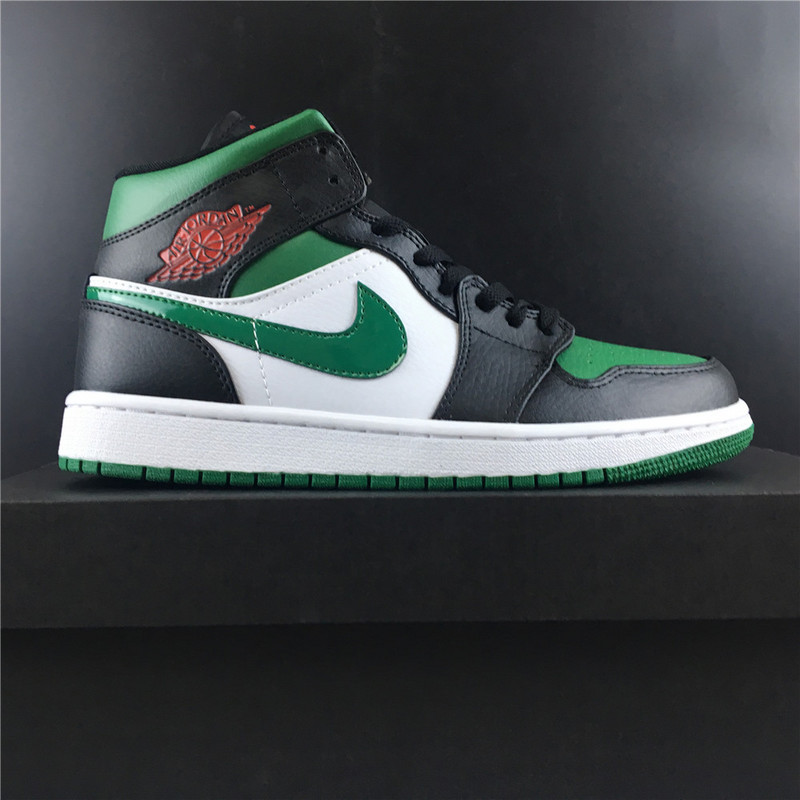 jordan 1 mid green toe 554724-067