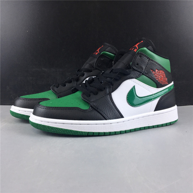 jordan 1 mid green toe 554724-067