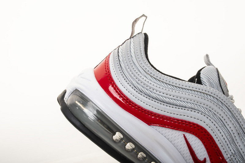 nike air max 97 pure platinum/university red 921826 -009