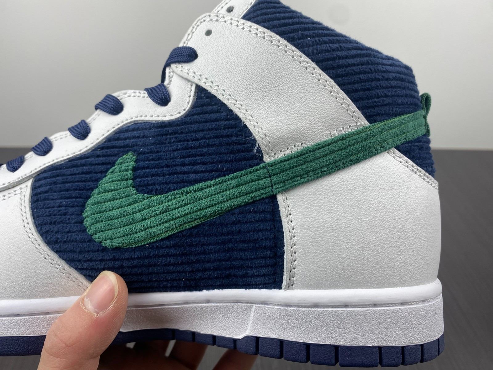 nike dunk high sports specialties white navy dh0953 400
