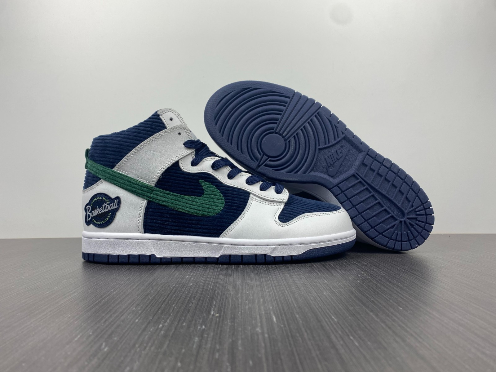 nike dunk high sports specialties white navy dh0953 400