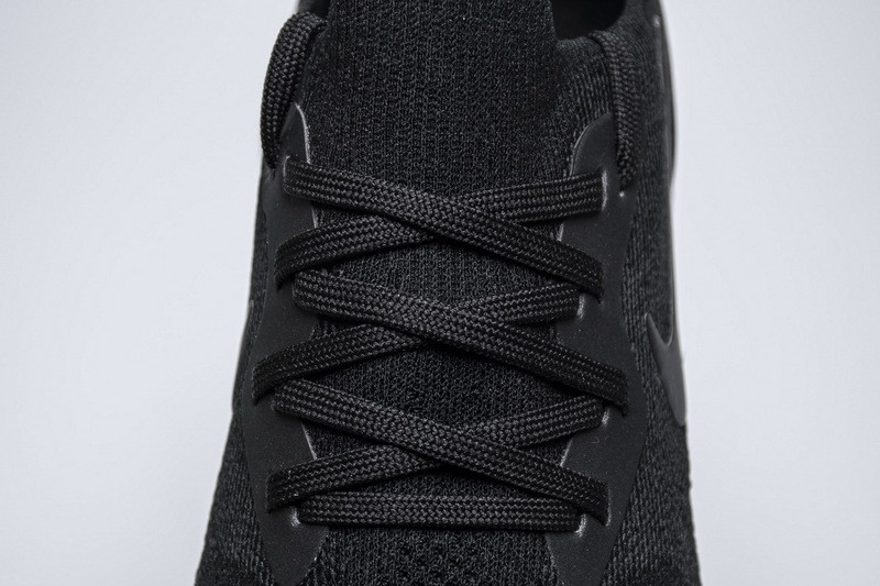 nike epic react flyknit black racer blue aq0067-004