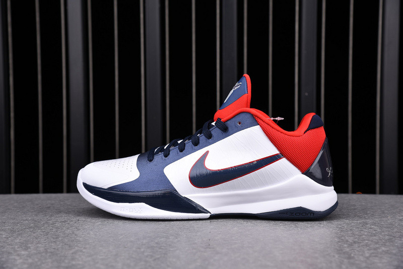 nike zoom kobe 5 team usa 2010 ''white red blue'' 386430-103