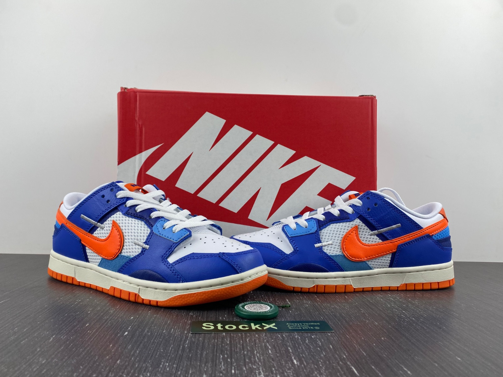 nike dunk low scrap knicks - dm0128-100