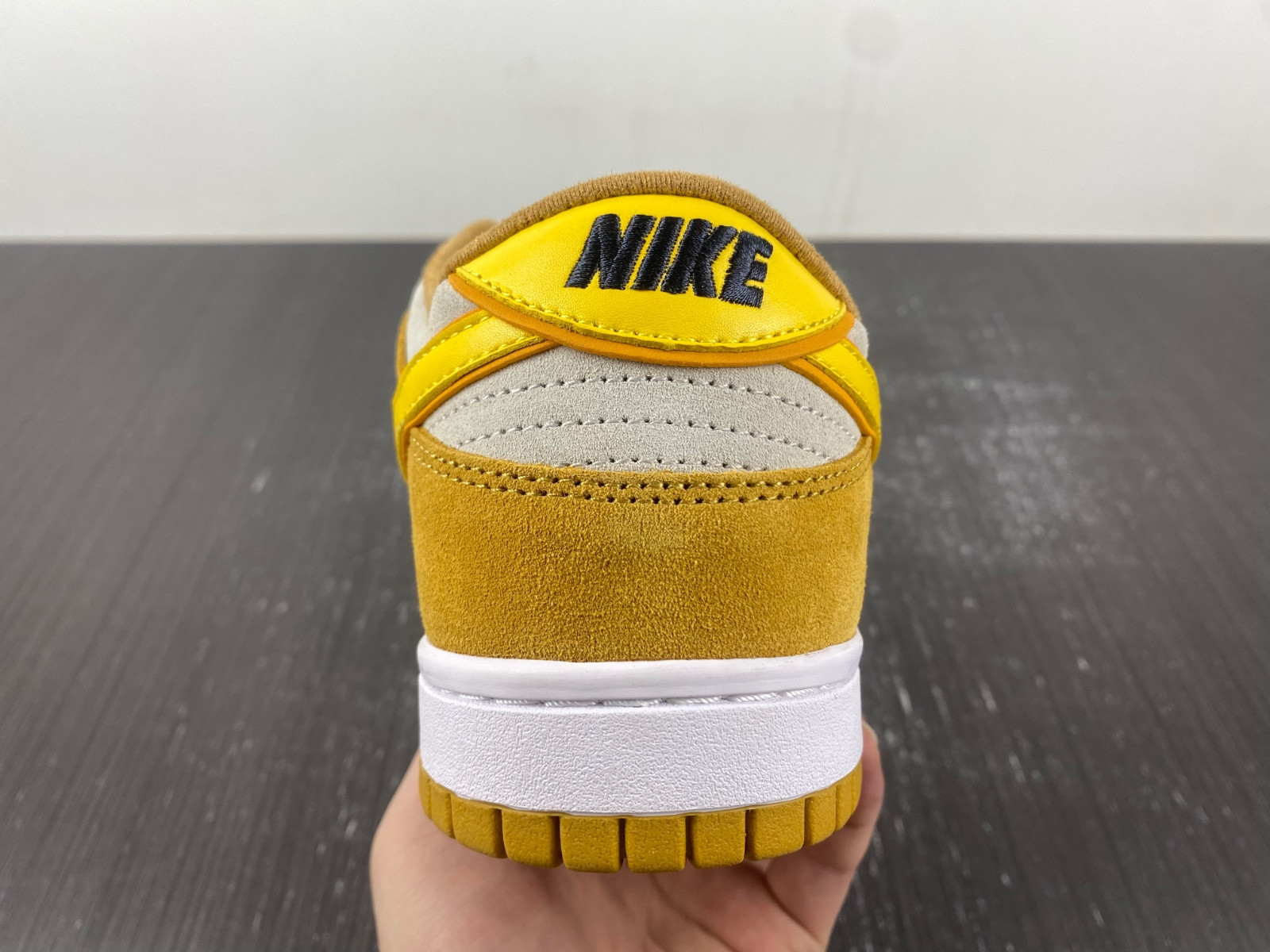 nike dunk low celestial gold suede (women