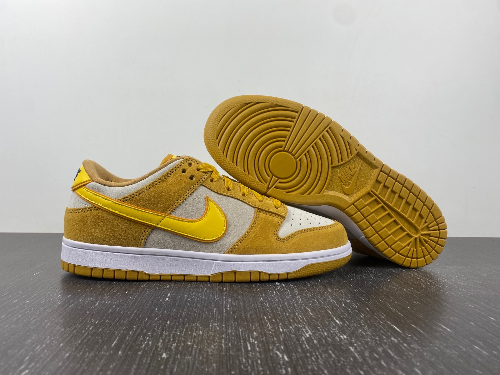 nike dunk low celestial gold suede (women