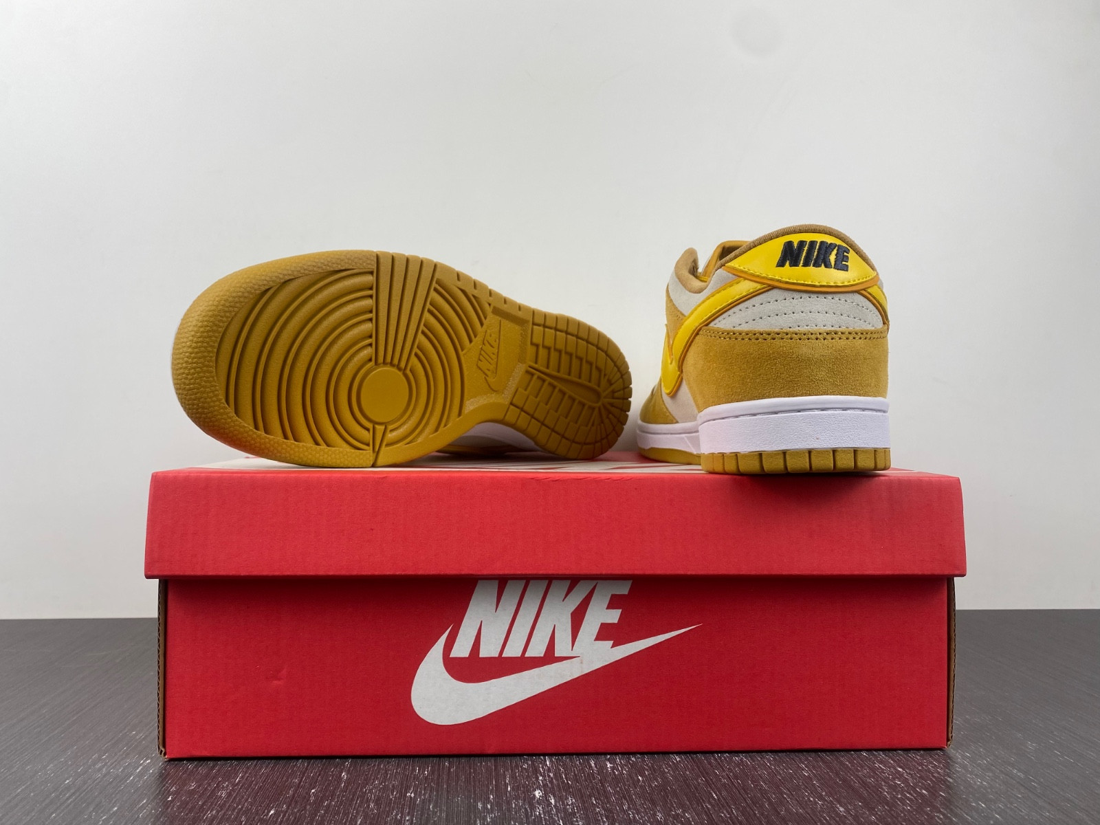 nike dunk low celestial gold suede (women