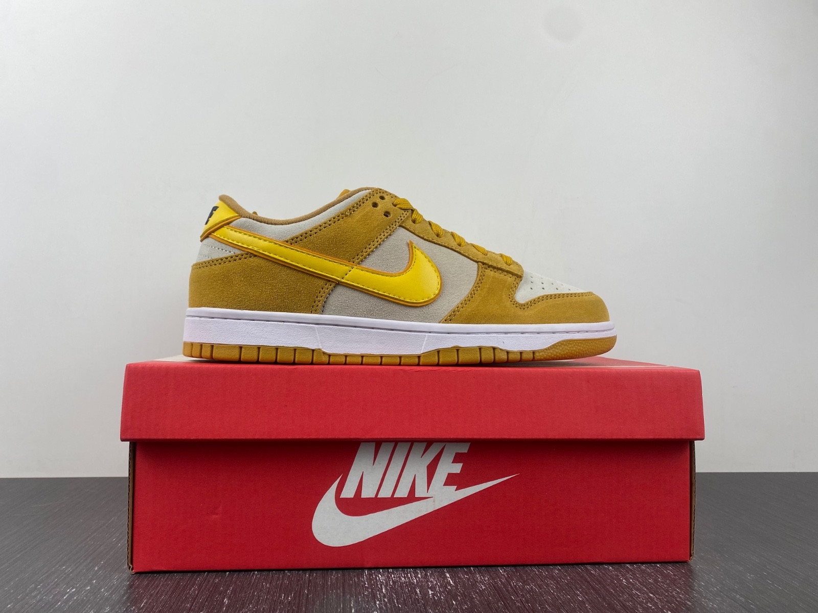 nike dunk low celestial gold suede (women