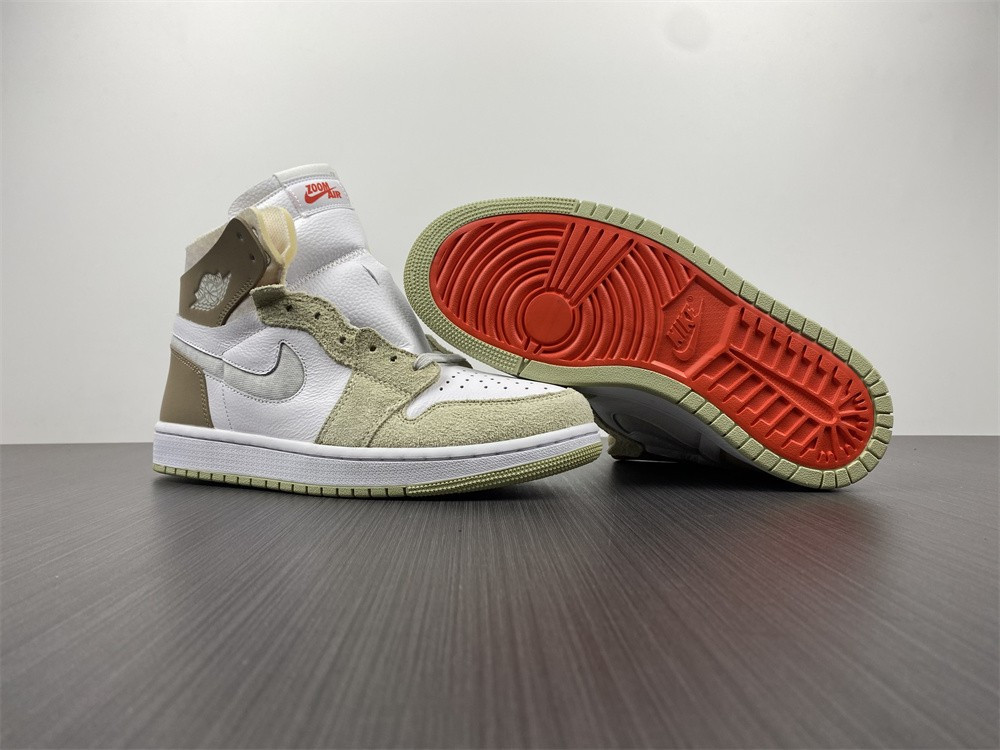 air jordan 1 zoom cmft olive aura ct0979-102