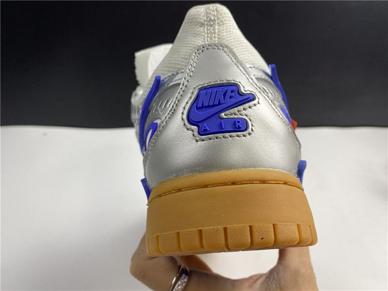 owt x nike air rubber dunk “university blue” cu6015-100