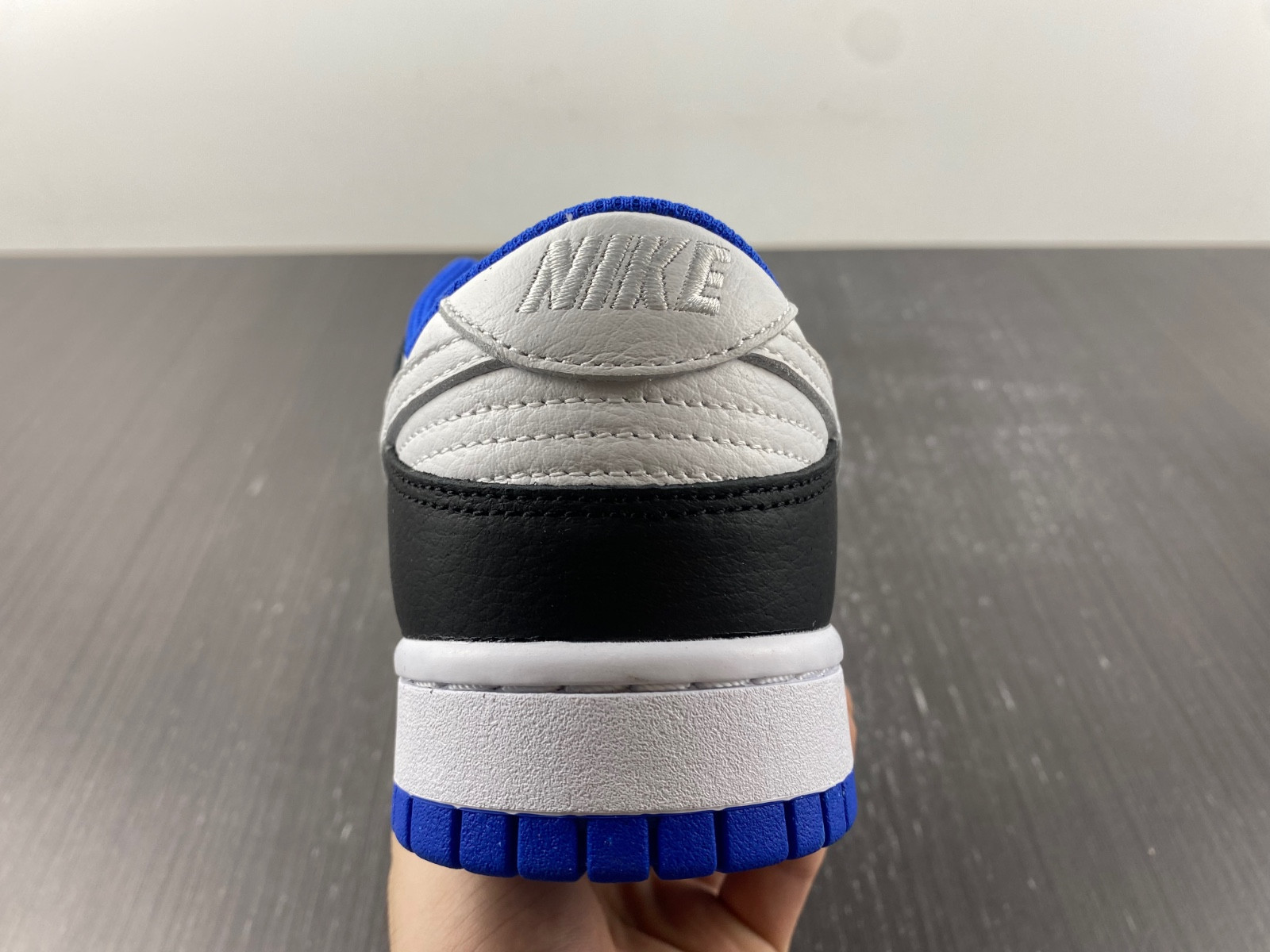 nike dunk low white black royal - fd9064-110
