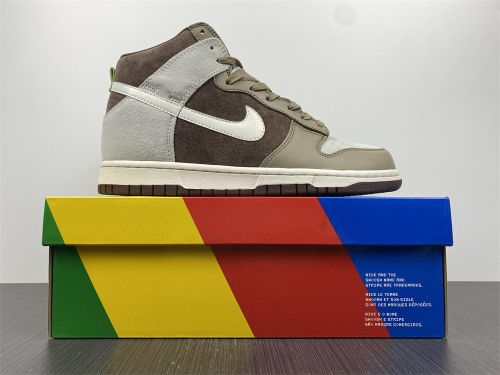 nike dunk high light chocolate - dh5348-100