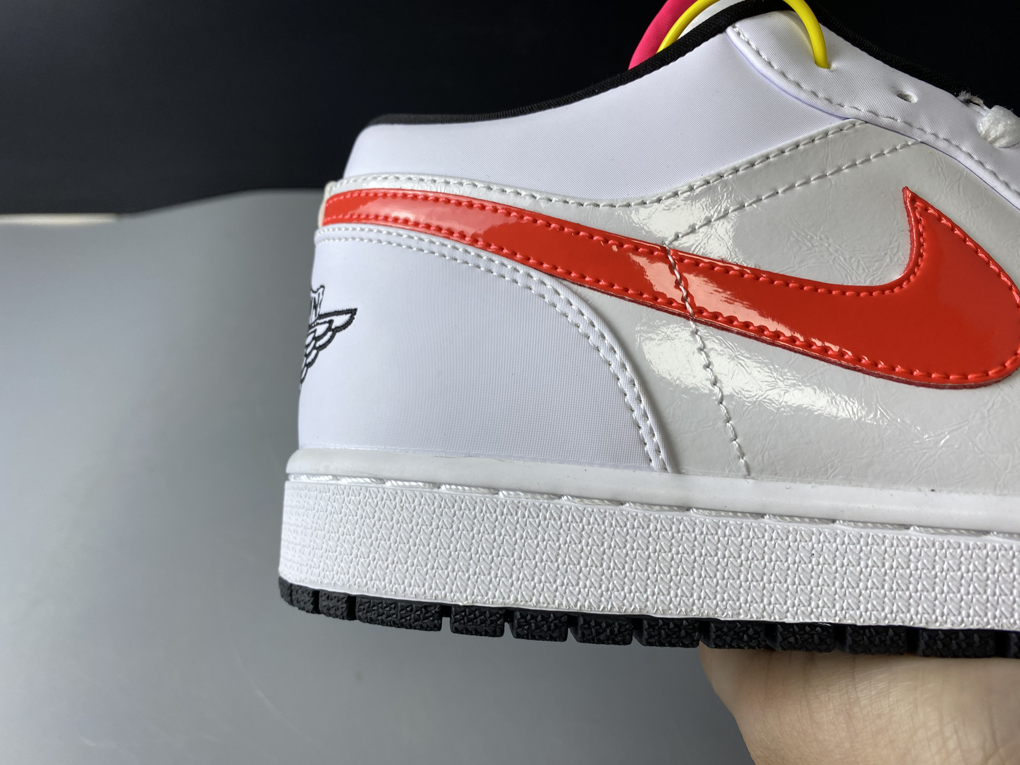 jordan 1 low white multi-color - cw7009-100