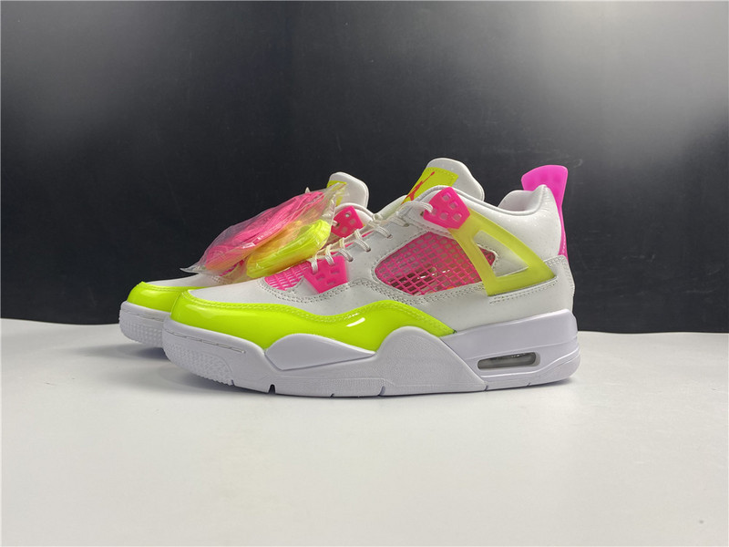 jordan 4 retro white lemon pink (gs) - cv7808-100