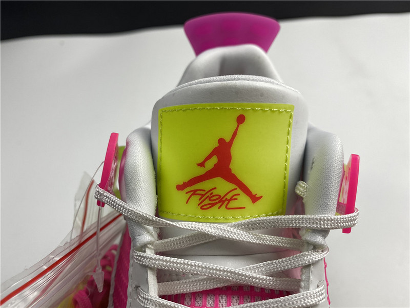 jordan 4 retro white lemon pink (gs) - cv7808-100