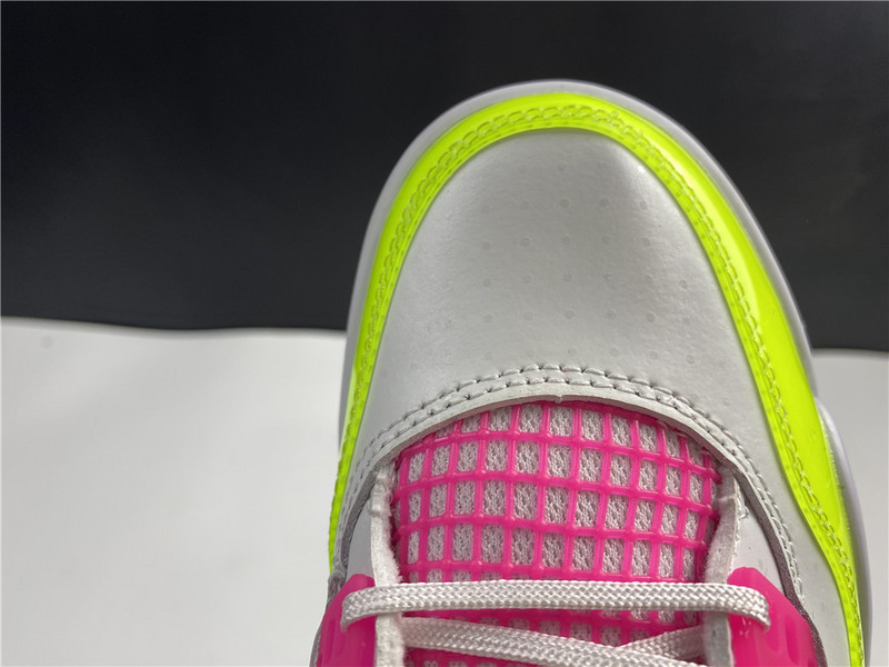 jordan 4 retro white lemon pink (gs) - cv7808-100