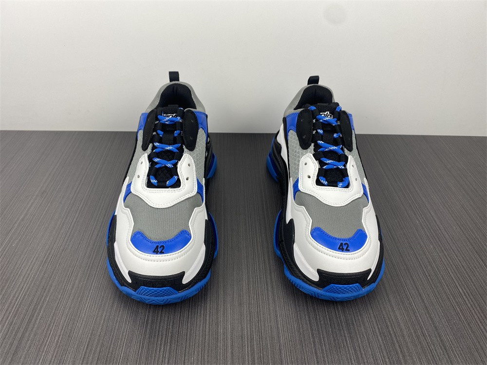 Ba*len*cia*ga triple s white black blue 1.0 sneaker