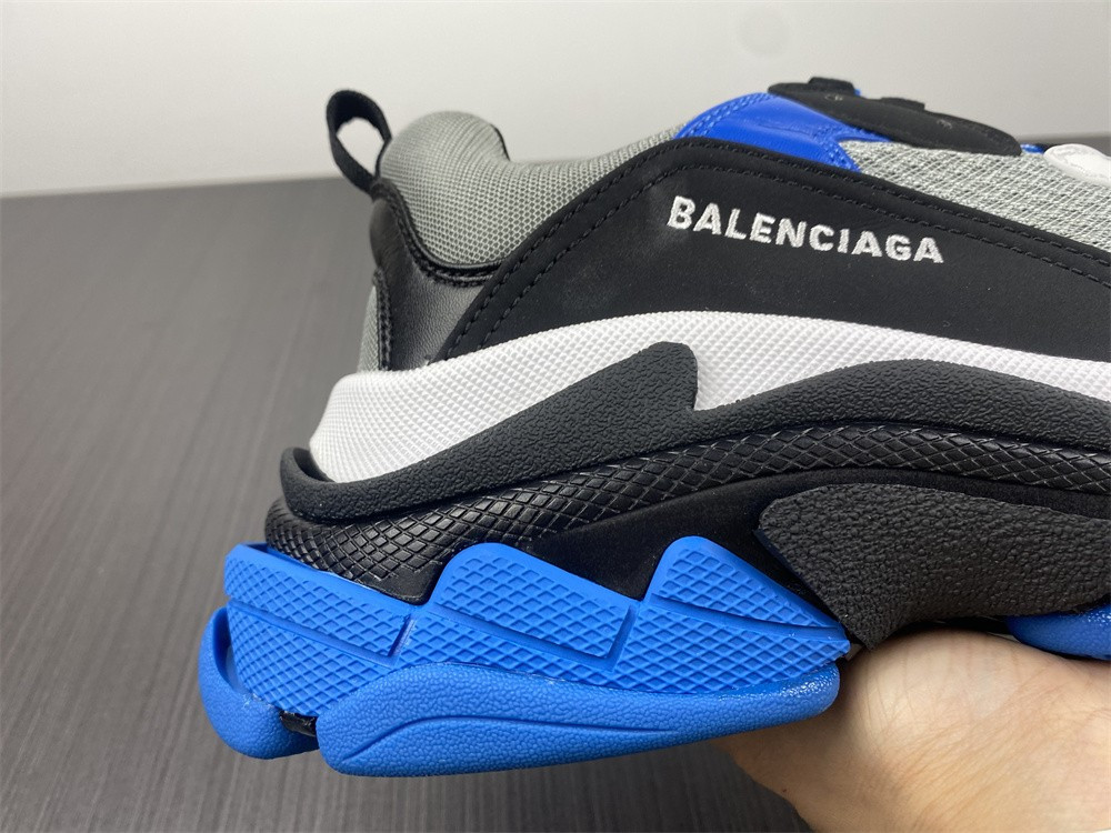 Ba*len*cia*ga triple s white black blue 1.0 sneaker