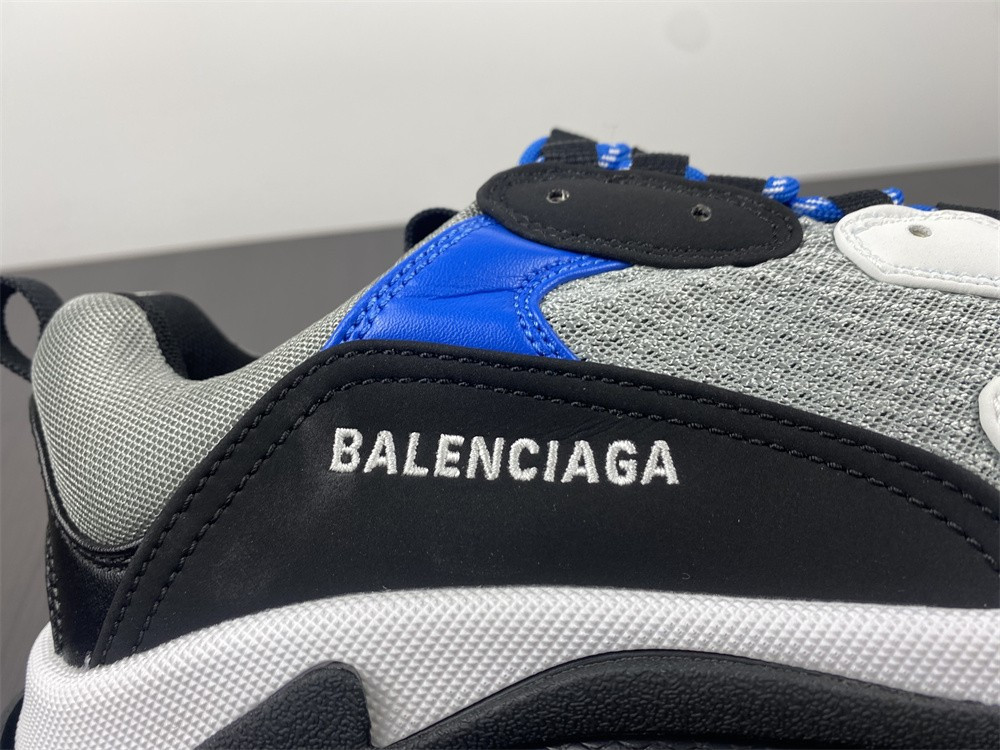 Ba*len*cia*ga triple s white black blue 1.0 sneaker