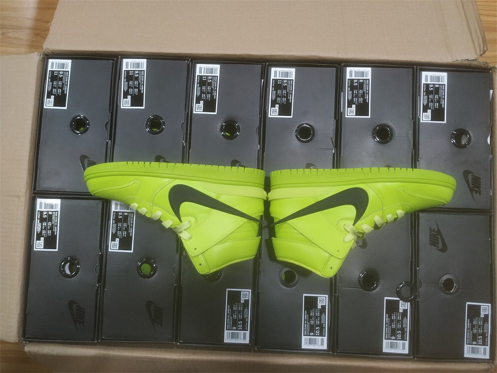 nike dunk high ambush flash lime - cu7544-300