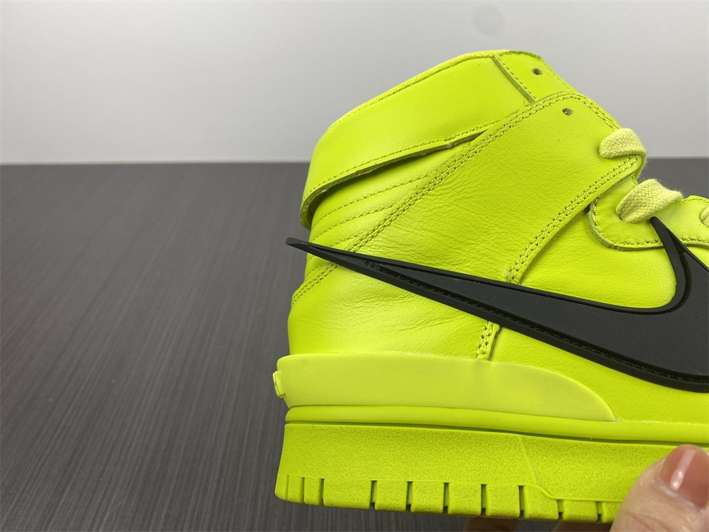 nike dunk high ambush flash lime - cu7544-300