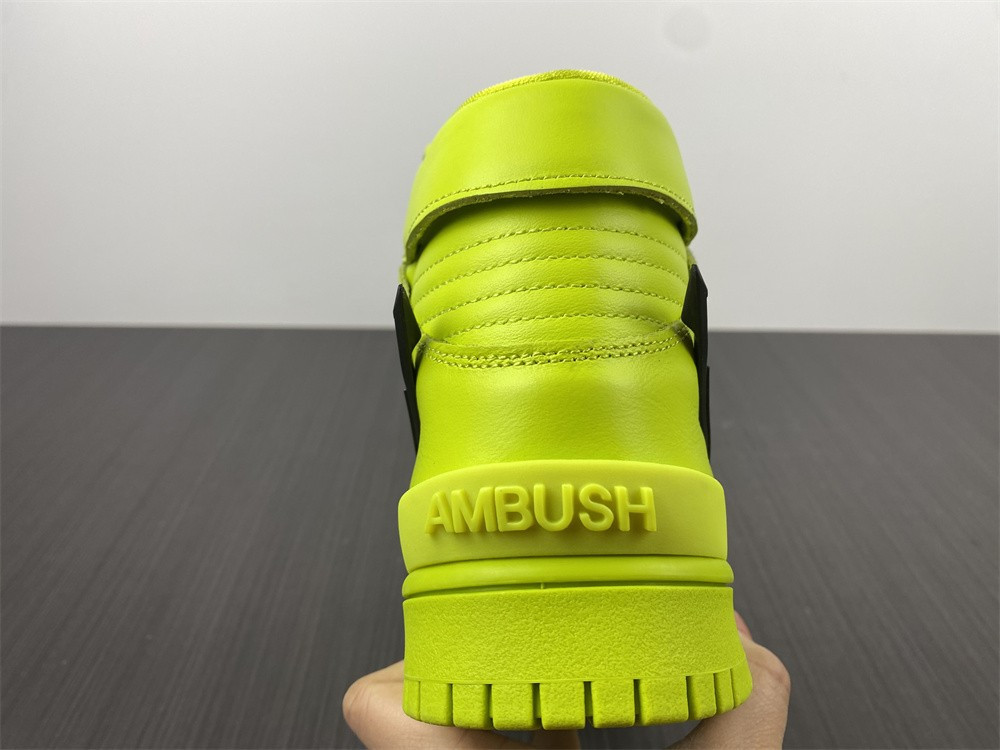 nike dunk high ambush flash lime - cu7544-300