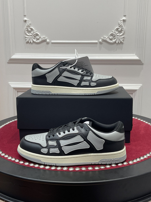 amiri skel top leather sneakers