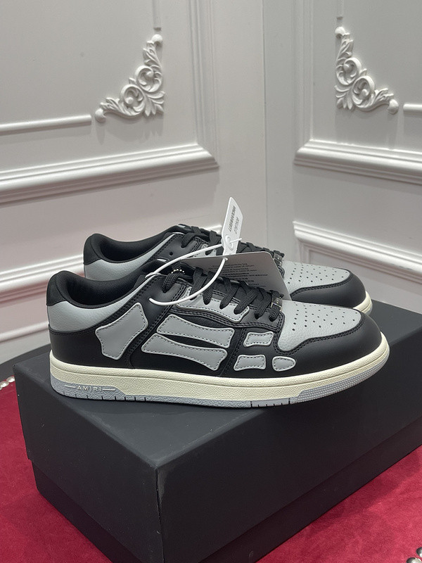 amiri skel top leather sneakers