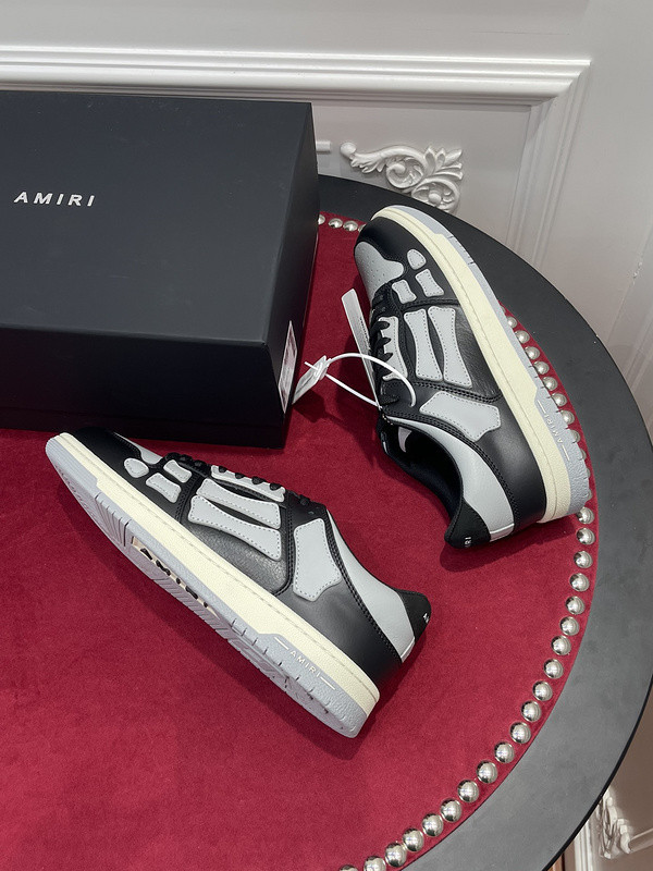 amiri skel top leather sneakers