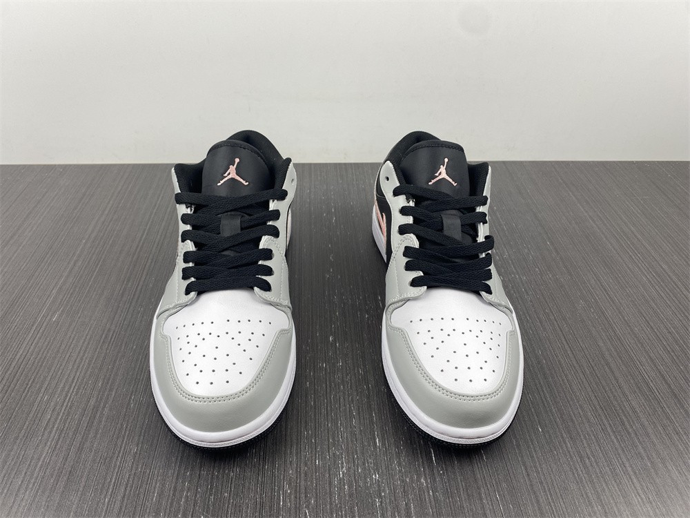 air jordan 1 low white grey black pink 553558-062