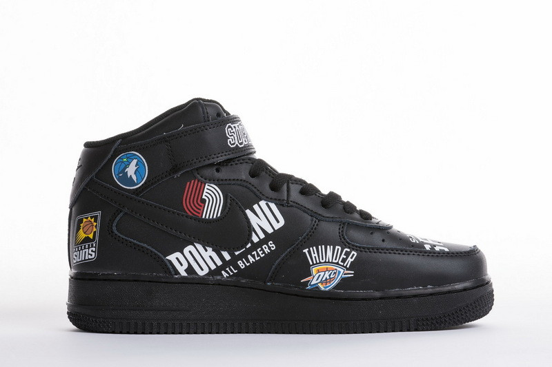 nike air force 1 mid nba black aq8017-001