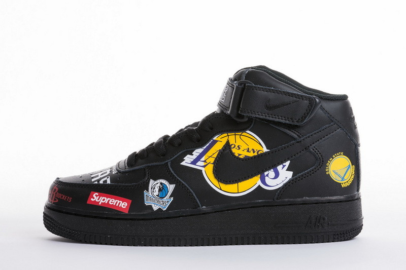 nike air force 1 mid nba black aq8017-001