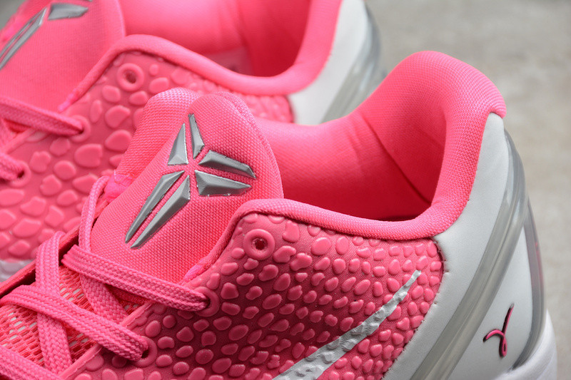 nike zoom kobe 6 think pink pinkfire metallic silver white cw2190-601