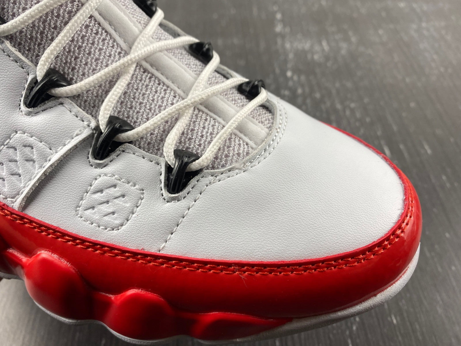 air jordan 9 white gym red red black 302370-160l