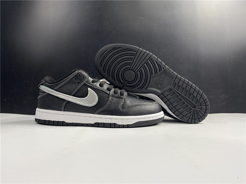 nike sb dunk low di*m*nd S*pply co black di*m*nd bv1310-001
