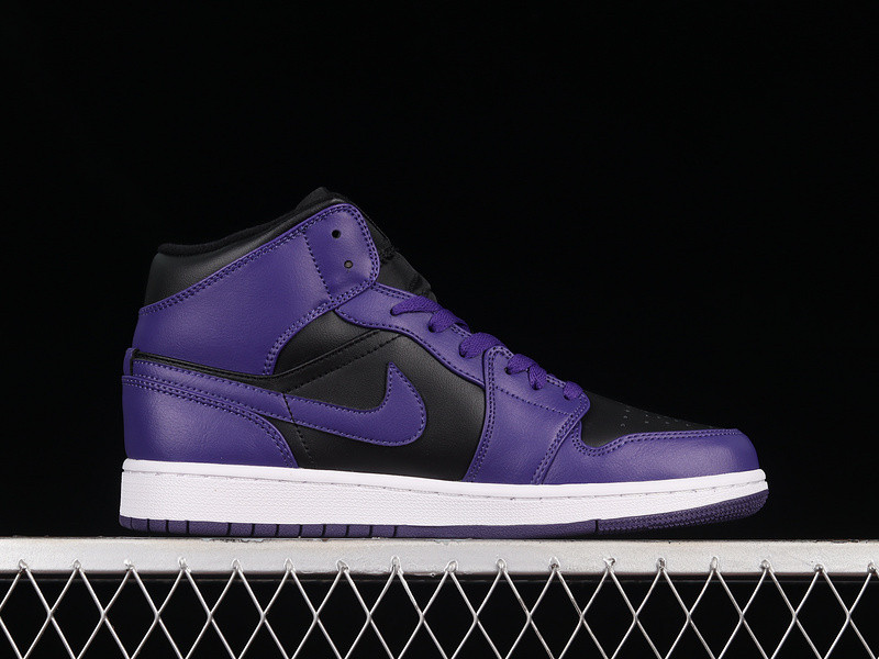 jordan 1 mid purple black (women
