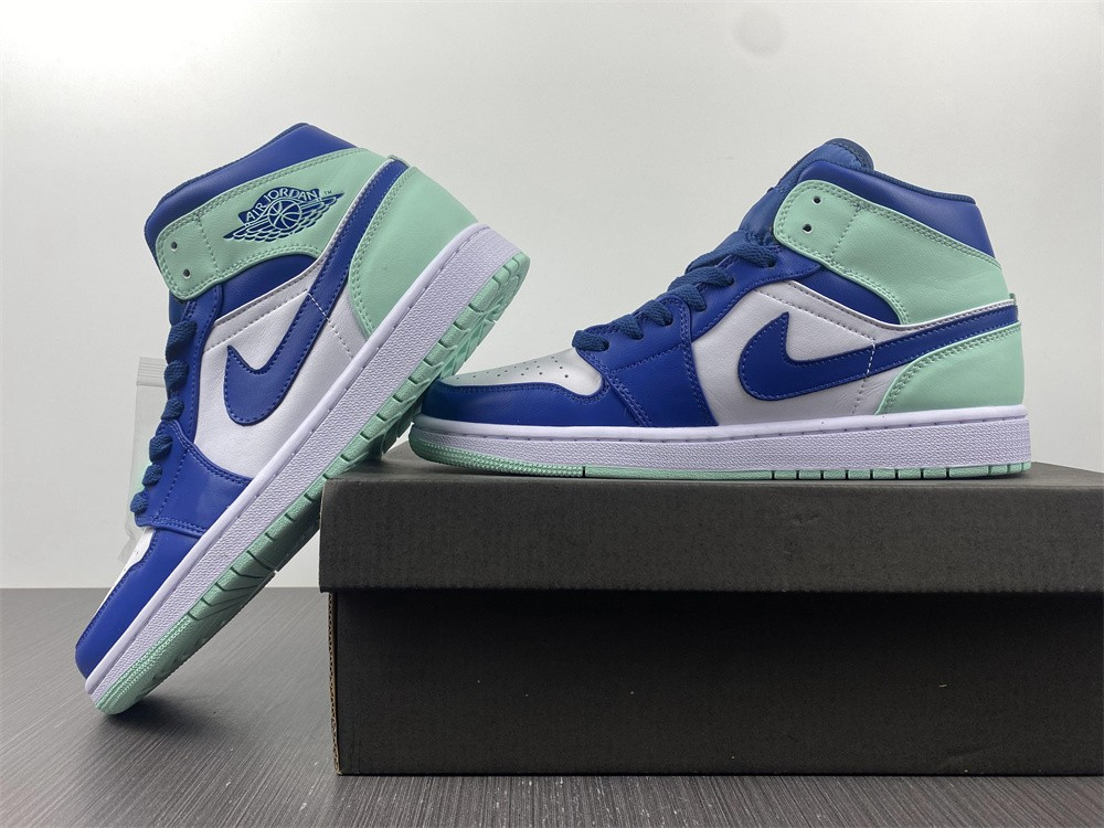 jordan 1 mid mystic navy mint foam - 554724-413