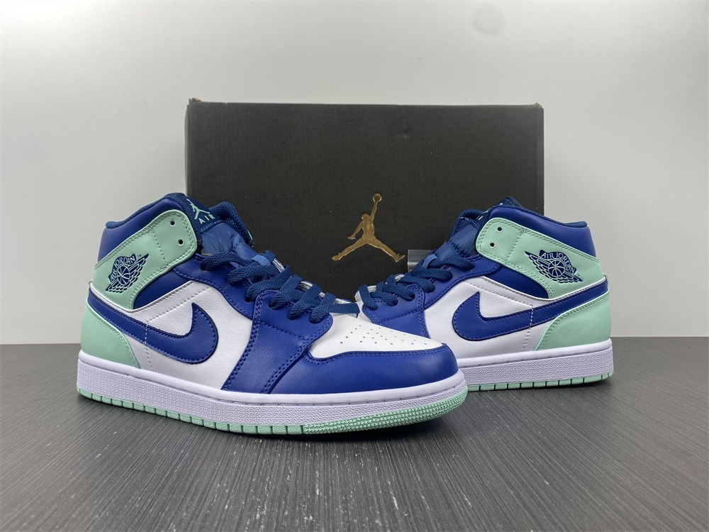 jordan 1 mid mystic navy mint foam - 554724-413
