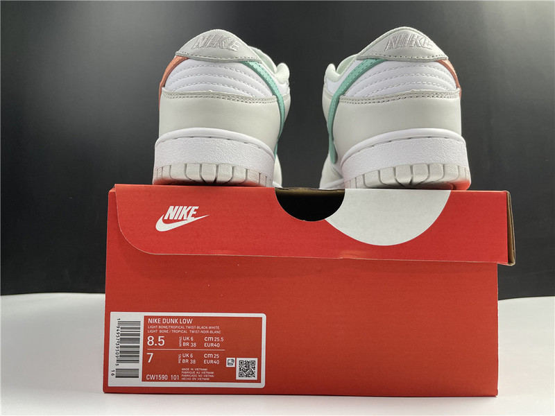 nike dunk low tropical twist (gs) - cw1590-101