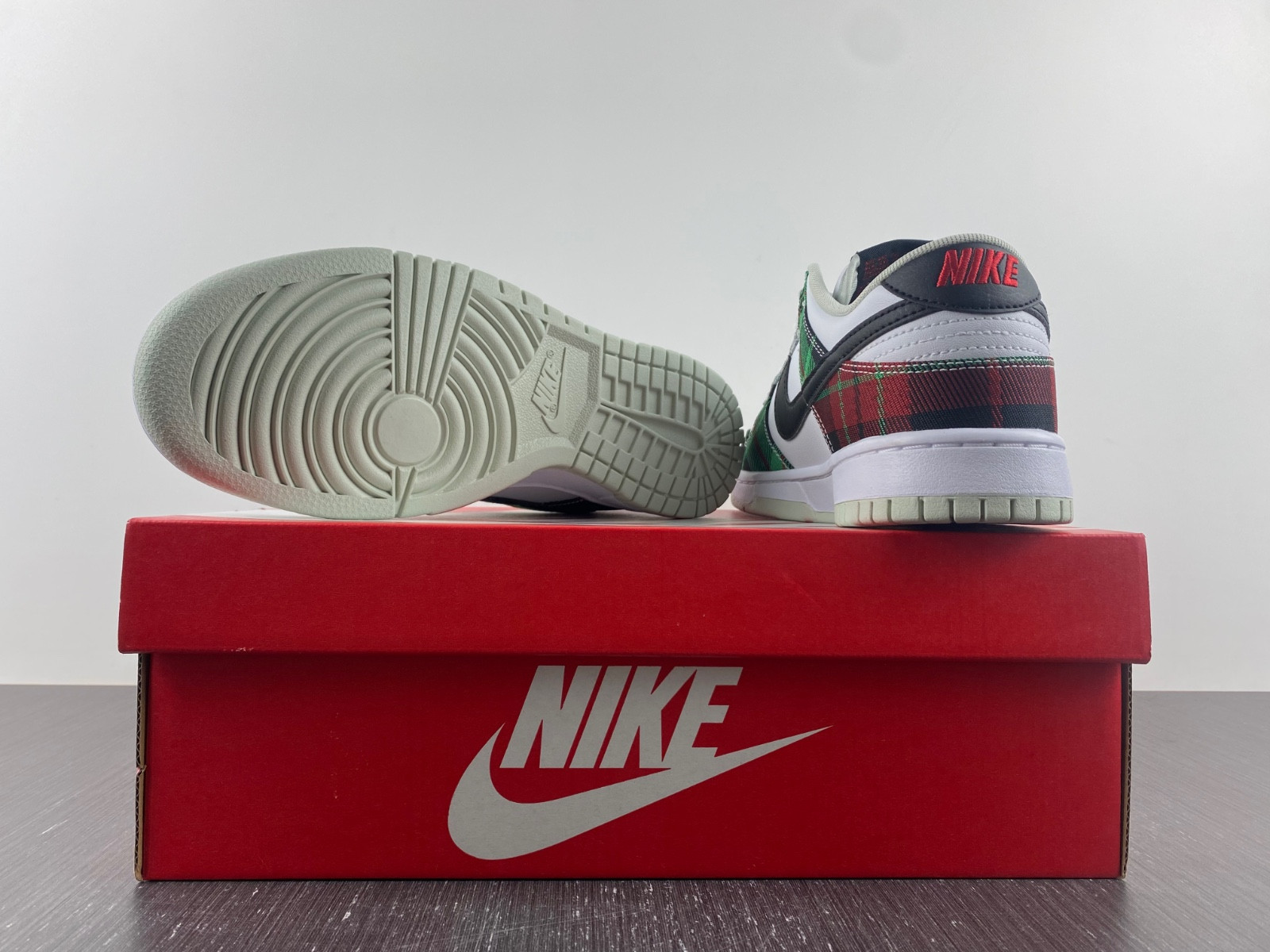 nike dunk low tartan plaid - dv0827-100