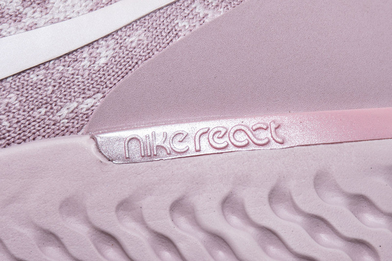 nike epic react flyknit pearl pink (w) aq0070-600
