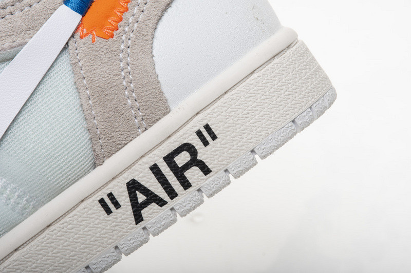 owt nike air jordan 1 retro high white aq0818-100