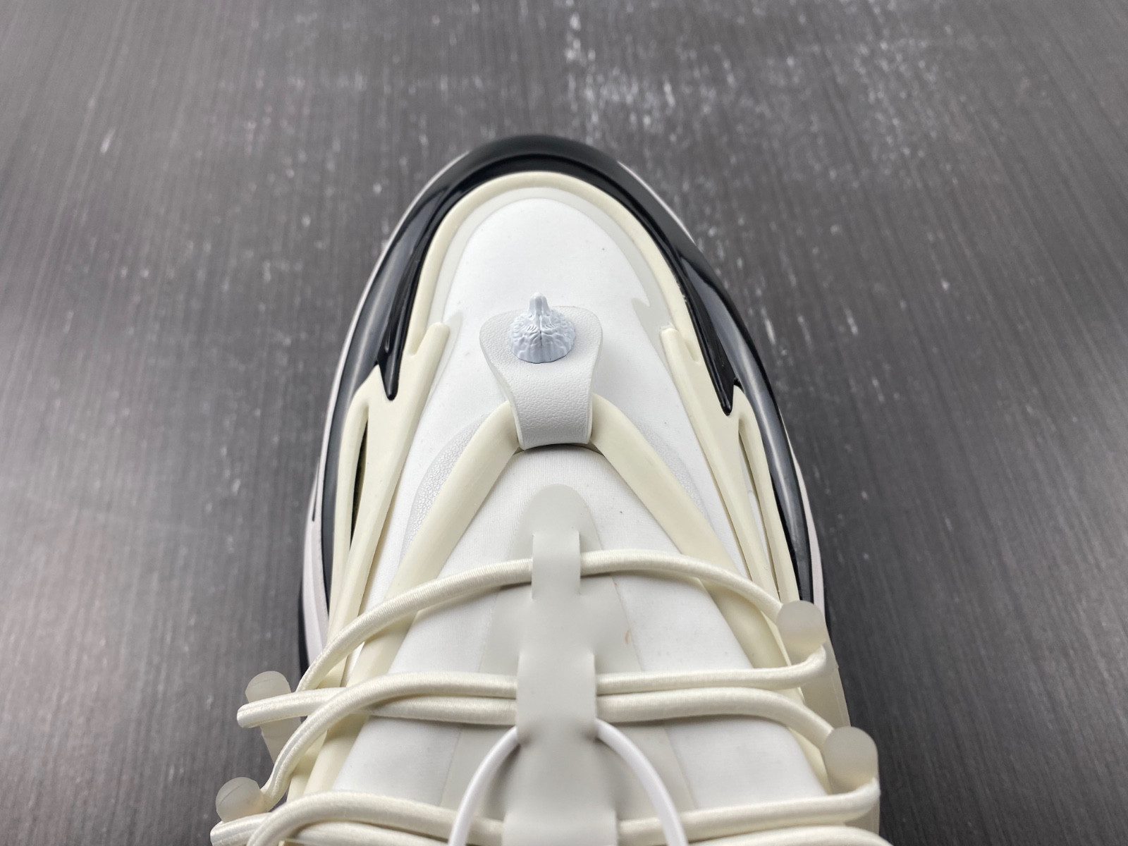 balmain neoprene and leather unicorn low-top sneakers am1vj309