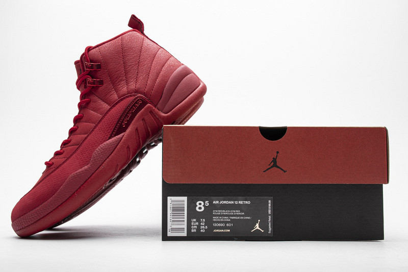 jordan 12 retro gym red (2018) 130690-601