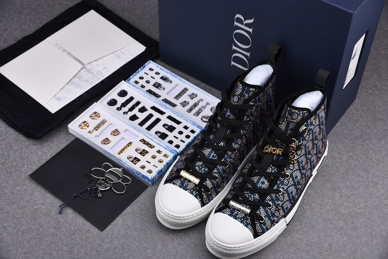 D*or b23 oblique high top sneaker
