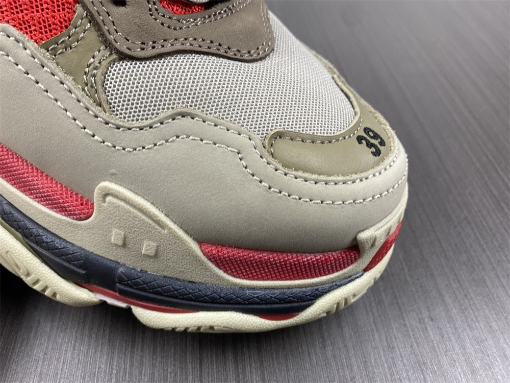 Ba*len*cia*ga triple s white red black 1.0 sneaker