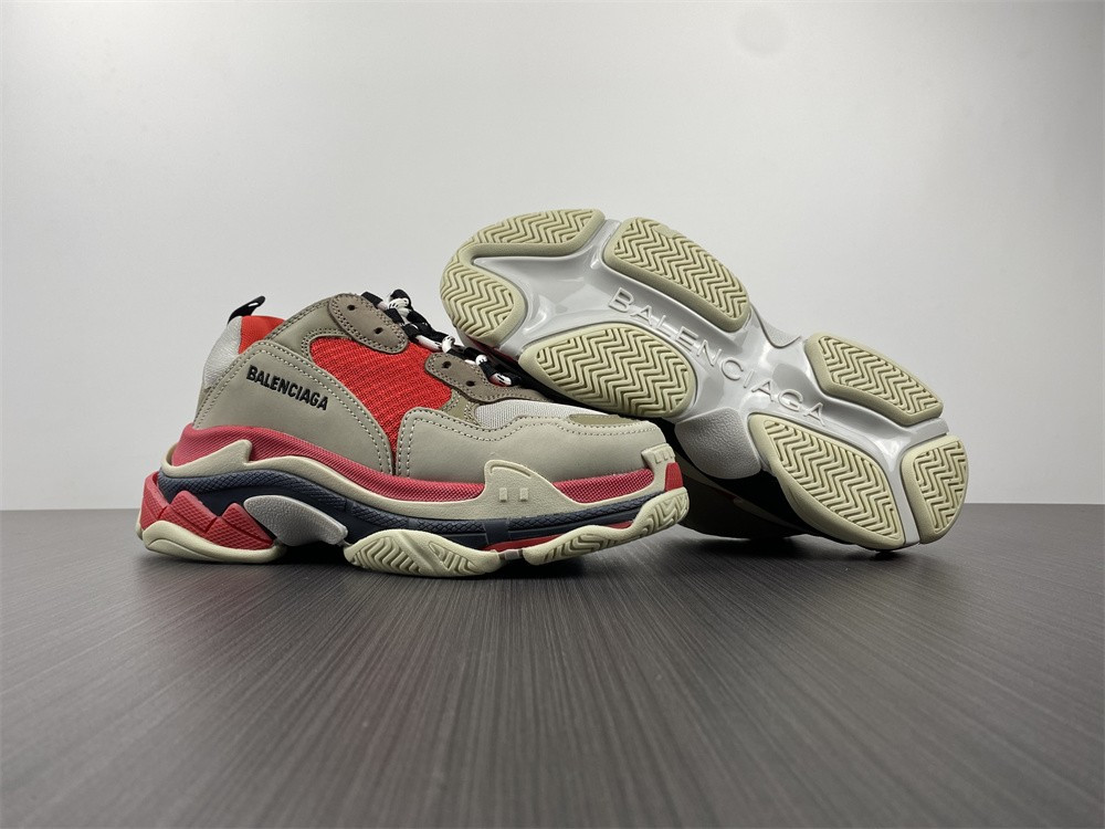 Ba*len*cia*ga triple s white red black 1.0 sneaker