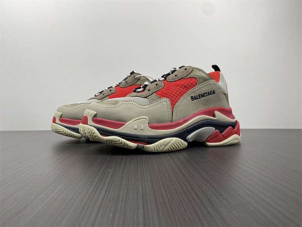 Ba*len*cia*ga triple s white red black 1.0 sneaker