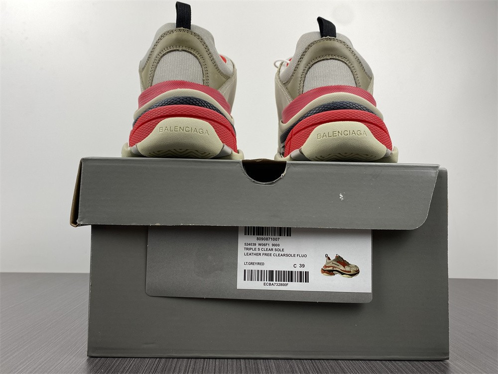 Ba*len*cia*ga triple s white red black 1.0 sneaker