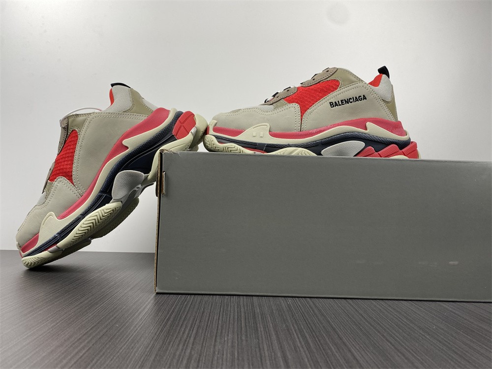Ba*len*cia*ga triple s white red black 1.0 sneaker